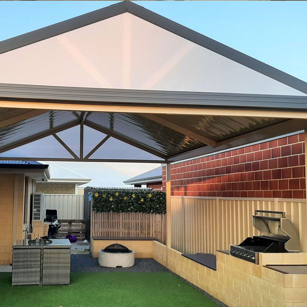 Before & After Gable Patio Gosnells | JB Patios Perth